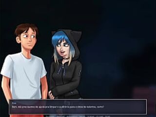 2D Porn Game, Summertime Saga episode 101 - Prof shaking his ass on my lap