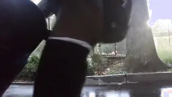 Two Black Men Have Raw Outdoor Bareback Sex