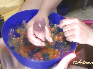 Massage sensitive oil and balls