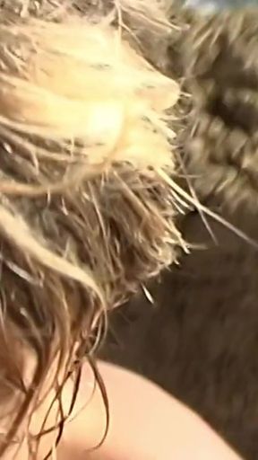 French MILF Estelle Clark Beach Anal &amp; Blowjob with Terry Kemaco   Clip 2