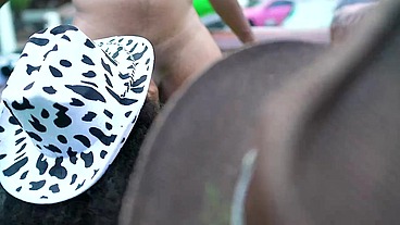 Rodeo time blowjob