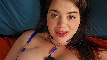 Getting myself ready for you, babe (Horny GF Uses Fuck Machine while you are away)