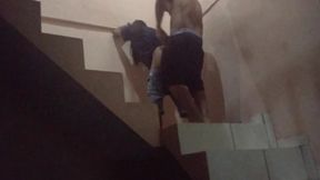 comi o cu da sapatao filha da empregada na escadaria da garagem do predio, fomos pagos no flagra. (jasmine santanna)