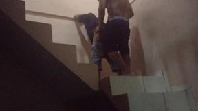 comi o cu da sapatao filha da empregada na escadaria da garagem do predio, fomos pagos no flagra. (jasmine santanna)