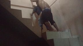 comi o cu da sapatao filha da empregada na escadaria da garagem do predio, fomos pagos no flagra. (jasmine santanna)