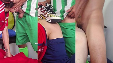 DESPUES DEL FUTBOL NOS PUSIMOS CALIENTES EN CASA🍆🔥
