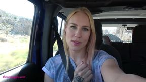 CAR TRIP CUCK – SEXY CUCKTRESS JOLENE TAUNTS YOU ON THE ROAD