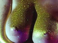 Bodacious blonde poses provocatively and gives hot blowjob
