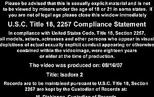 Isadora sucks a huge cock then gets her mature pussy ...