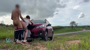 we had sex with many cars passing by and looking at us