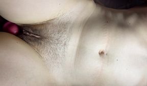 I Woke up to the Rubbing of the Against My Hairy, Close-up with a Huge Cumshot