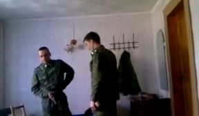 Hot russian soldier spanking