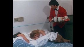 Threesome Sex for Two Beautiful MILFs with Hairy Pussy Ass Fucked and Cummed in Mouth in Front of Two Watchers