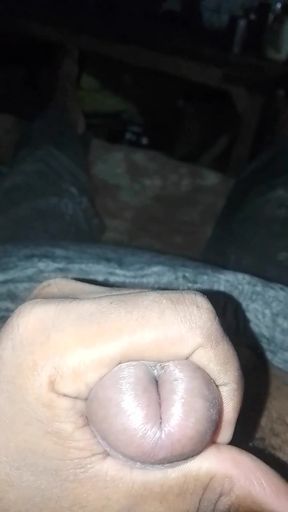 Deshi Indian boy playing with his cock