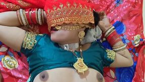Beutiful new married couple bedroom romance sex clear hindi audio