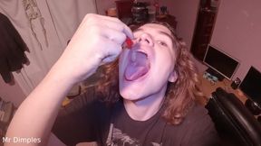I catch gummy intruders on my bed - Vore, Burping, Mouth, & Belly