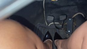 Barbara plays with the pedals