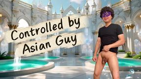 he was being controlled by uncut asian man