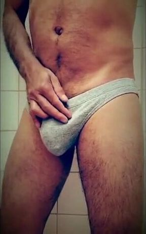 Big-Cock Hunk's Bulging Beauty