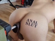 Oyoop - Big Juicy Ass gets doggy fucked by fuckmachine