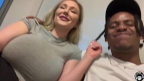 Busty Canadian pawg gives deepthroat BJ and rides BBC
