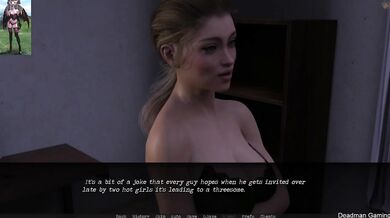Aoife and Lyndie tag team the big boobed virgin with creamy harem fever