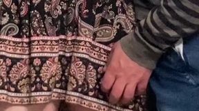 Old Stepdad Fingering Her Pussy