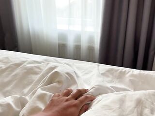 Wake up, dear, a preggo, ready wife wakes me up each morning with a oral-sex and creampie