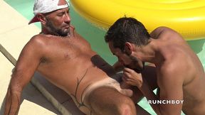 the slut ric fucked raw by ejss royan ain the swimmogn pooi outdoor