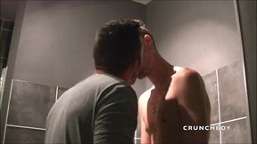 first gay experience for this sexy straight boy curious