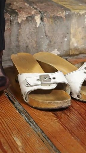 Calm Dangling in Sheer Nylons