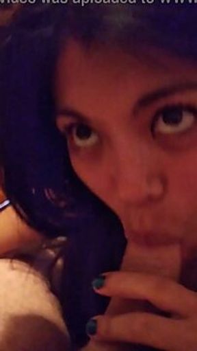 Latina Gets Deepthroat and Swallows Jizz