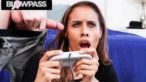 Gamer Girl Stepmom Sucking My Dick And Gaming AT THE SAME TIME