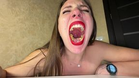 Hungry Yawn Munch Tease POV