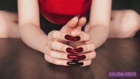 Long Fingernails Tapping - 4K MP4