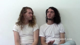 10 Inch Cock Fucking Aussie Long Haired Killian and Xavier Dudes