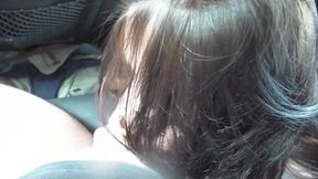 Handjob in the car by Alina