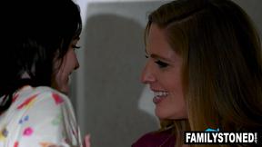 21st Birthday Surprise Stepfamily Threesome With Mom And Dad