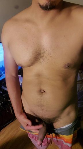 Out the pool now I need my cock sucked