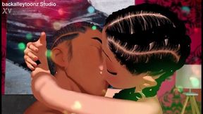 Ebony's 4K Big Butt Threesome