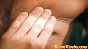 ”Mature stud fucks his partners booty while being watched”