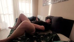 The Stepsister Came in a Loose Sweater and Pegged Her Stepbrother with a Strapon Until He Cumshoot