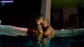 step f. fuck girl teen in the pool after a christmas party