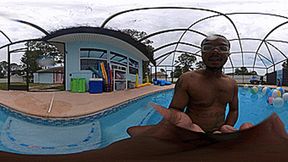 **VR 360** Giant Papi Chulo Teases You In The Pool