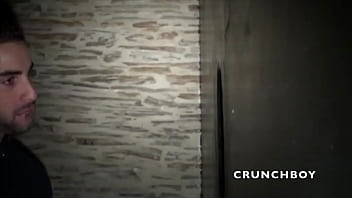 MORGAN sucking big cock in glory holes