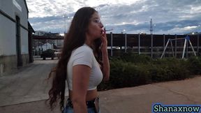 shanaxnow smoking fetish big ass walking in tight jeans
