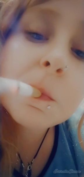 Smoking without hands until I get very horny