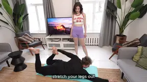 Flexible brunette gets banged in mind-blowing positions