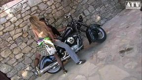 Doll a light haired Italian slut gets her ass filled by big