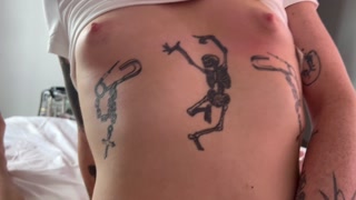 Fucking my girlfriend with a strapon for the first time (onlyfans@girlsonfilm333)